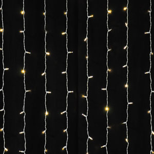 Rental Warm White LED String Curtain - Dazian