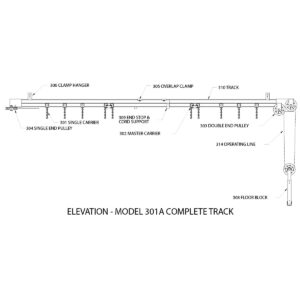 300 Series Standard Duty Curved Track