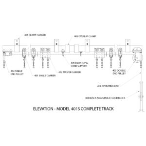 400 Series Heavy Duty Straight Track